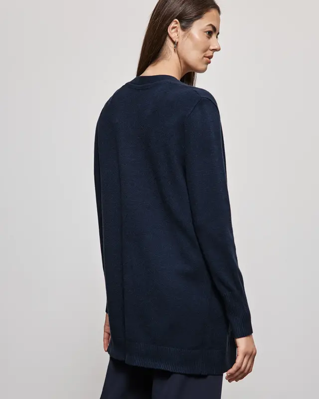 Street One Open Vest - Deep Blue