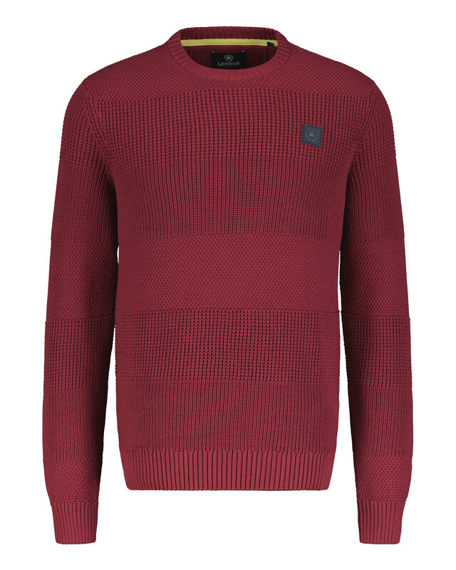 Lerros Structuurmix Trui - Garnet Red