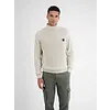 Struktur Pullover mit Rollkragen - Broken White Melange