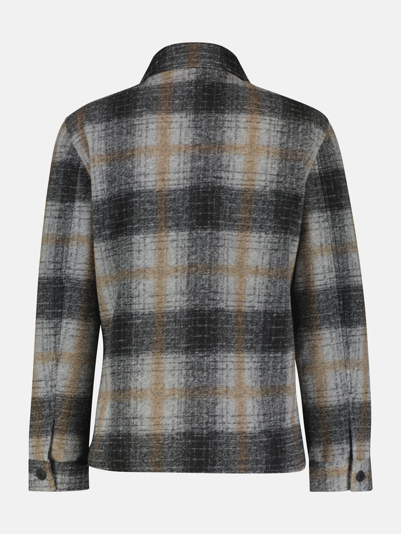 LERROS Robuust Gevoerd Overhemd Jack Platinum Grey Cotton Blues