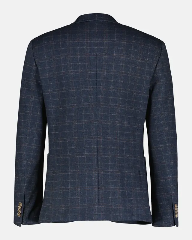 Lerros Geruite Jersey Blazer - Classic Navy