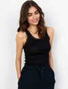 Soyaconcept Top with Lace Sarona 1 - Black