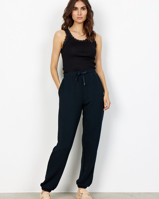 Soyaconcept Top with Lace Sarona 1 - Black