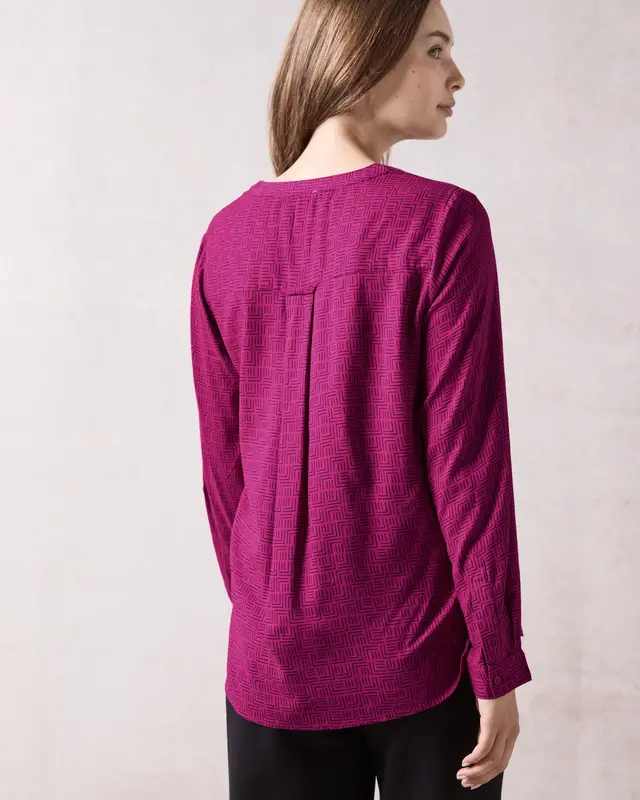 Cecil Print Bluse - Jewel Pink