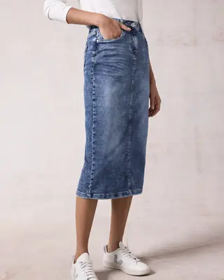 Cecil Denim Rok - Mid Blue Wash