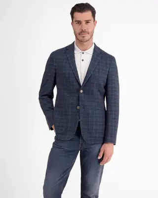 Lerros Jersey Karo Blazer - Classic Navy