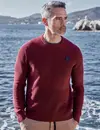 Lerros Strukturmix Pullover - Garnet Red