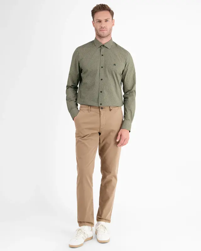 Lerros Geometric Print Shirt - Gentle Reed