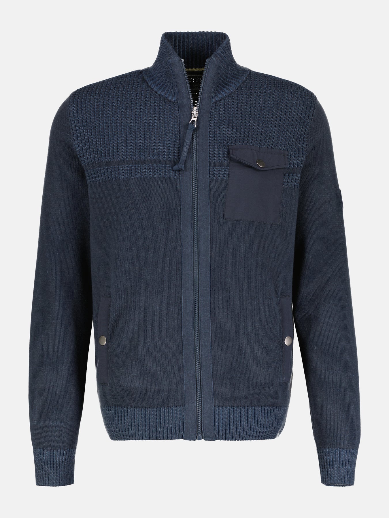 Lerros Vest met Breistructuren - Classic Navy