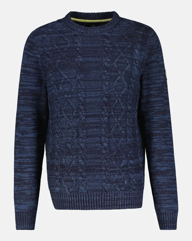 Lerros Cable Knit Jumper - Classic Navy