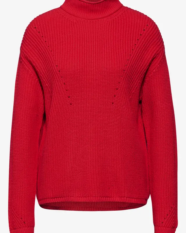 Street One Pullover mit Details - Mandarin Red
