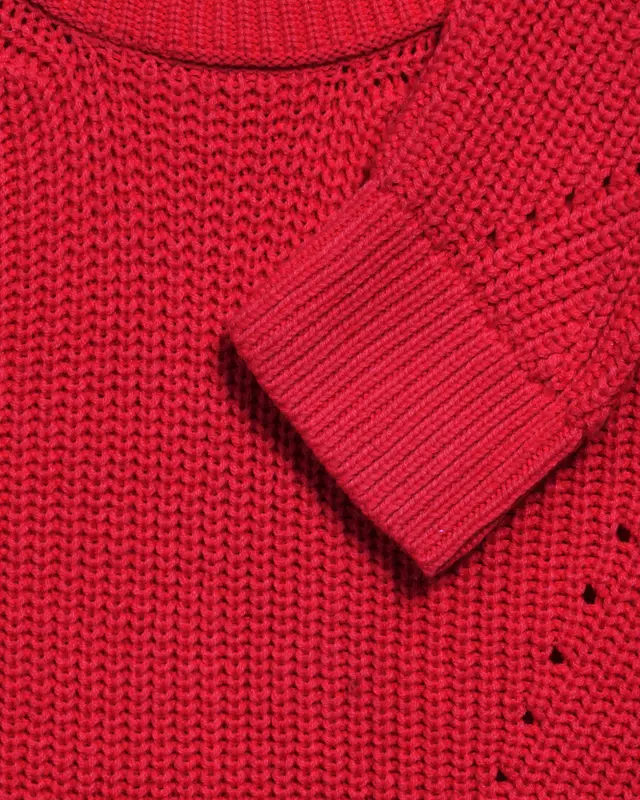 Street One Pullover mit Details - Mandarin Red