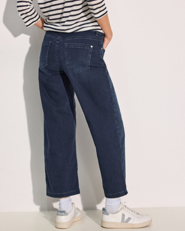 Cecil Loose Fit Jeans Neele - Dark Blue Black Wash