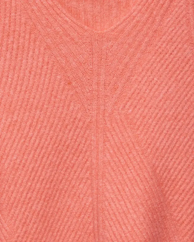 Street One Structuur Trui - Peachwood Orange Melange