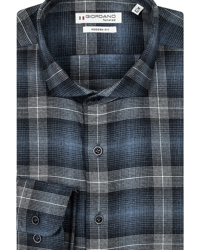 Giordano Ruit Overhemd - Dark Navy