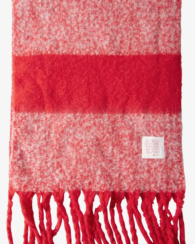 Street One Long Schal mit Fransen - Mandarin Red