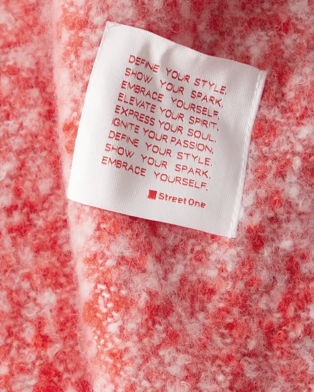 Street One Long Schal mit Fransen - Mandarin Red