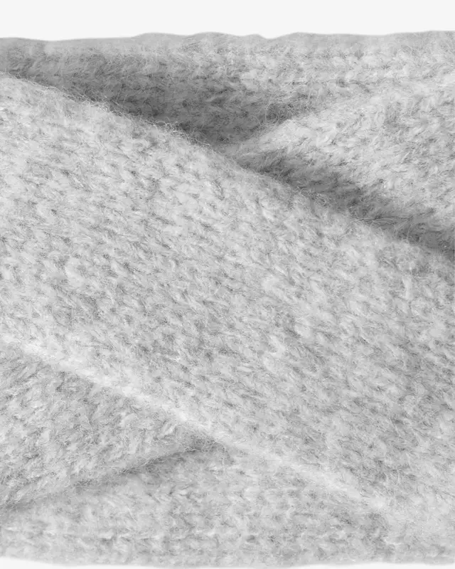 Cecil Knitted Headband - Smooth Silver Melange