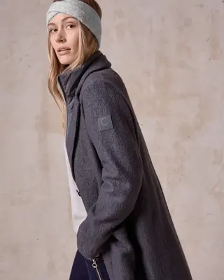 Cecil Knitted Headband - Smooth Silver Melange