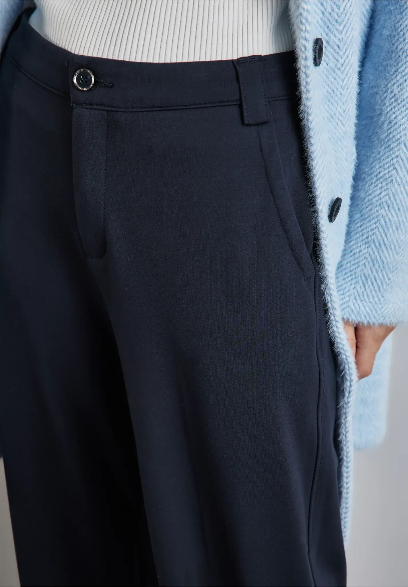 Street One Casual Fit Pants - Night Sky Blue