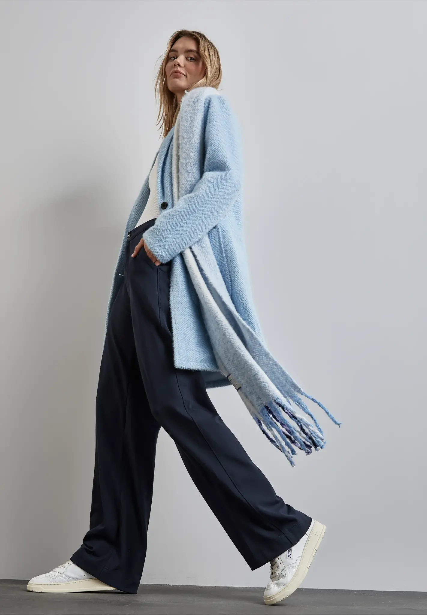 Street One Casual Fit Hose - Night Sky Blue