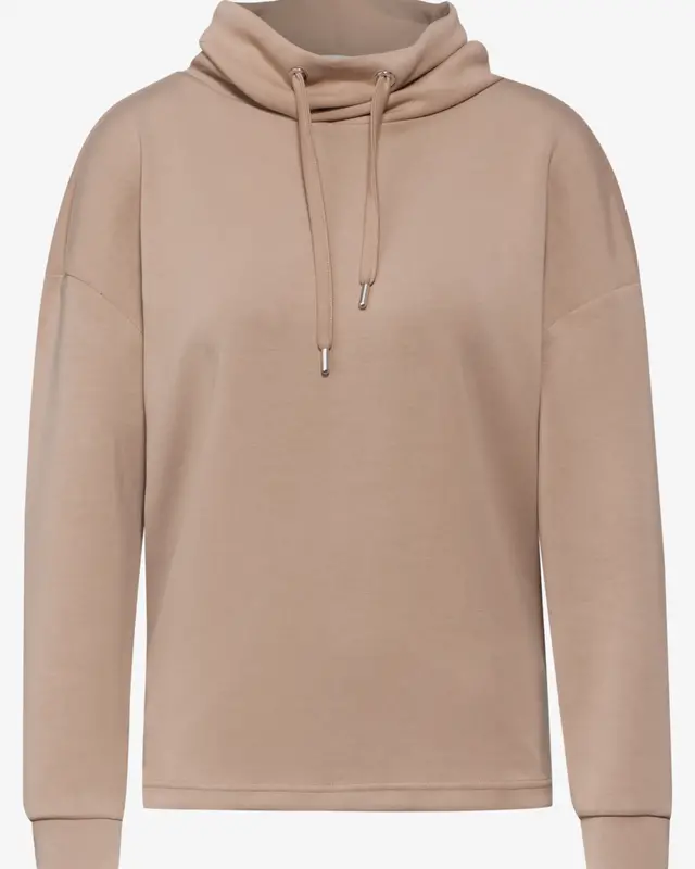 Street One Zijden Look Shirt - Rich Mocca