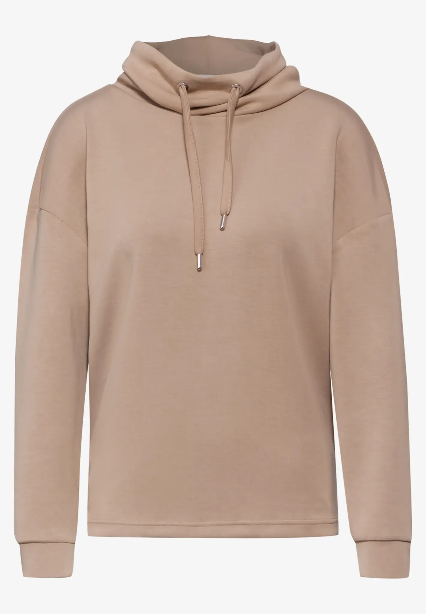 Street One Shirt im Silk Look - Rich Mocca