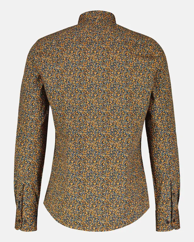 Lerros Poplin Overhemd met Stretch - Pumpkin Orange