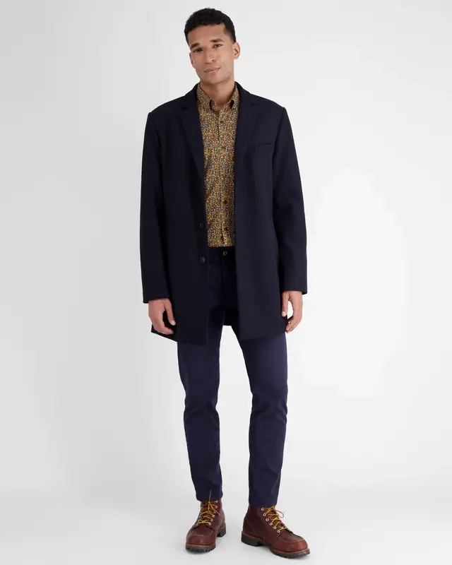 Lerros Poplin Overhemd met Stretch - Pumpkin Orange