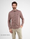 Lerros Poplin Hemd mit Stretchanteil - Light Garnet Red