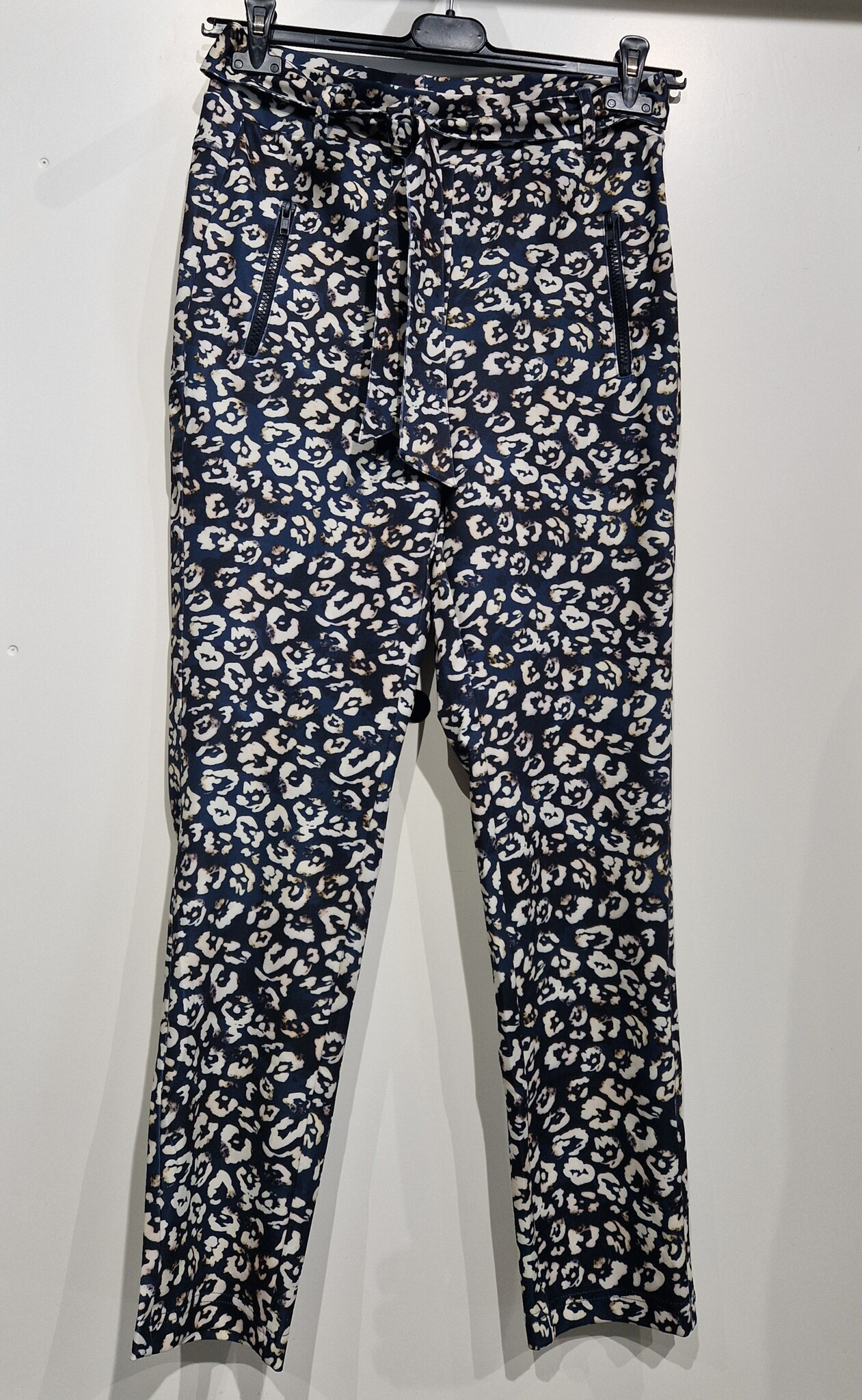 Elvira Collections Pants Vera Navy Panter Cotton Blues