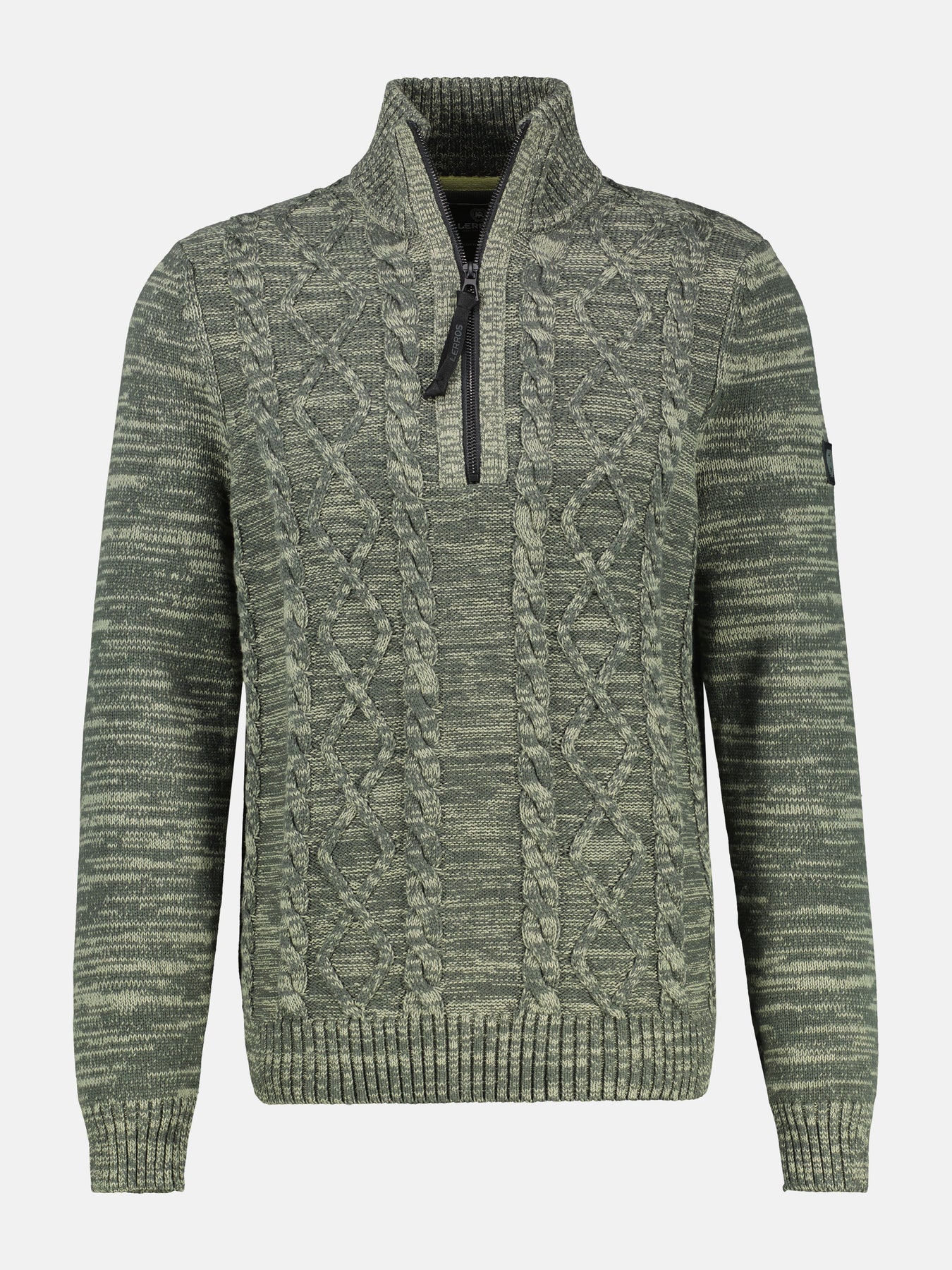 Troyer Lerros Pullover Herren LERROS Strick Troyer Chilled Olive