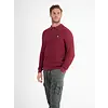 Longsleeve Knit Polo  - Deep Garnet Red