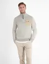 Lerros Pullover mit Struktur - Broken White Melange