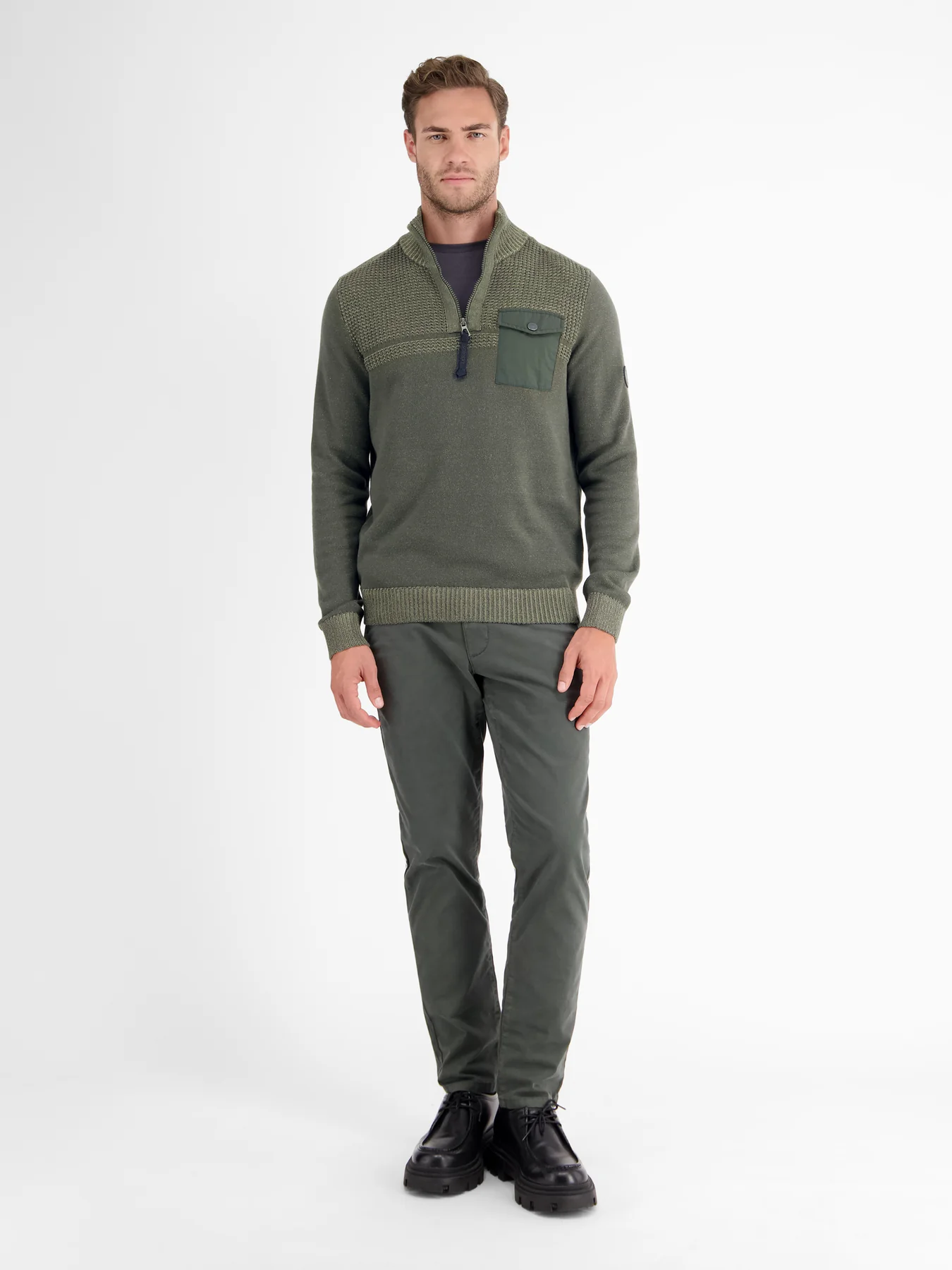 Lerros Troyer with Structure - Chilled Olive