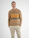 Lerros Jacquard Pullover - Bold Camel