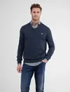 Lerros V-Hals Trui met Kasjmier - Classic Navy