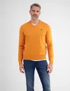 Lerros V-Hals Trui met Kasjmier - Pumpkin Orange