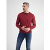 Pullover mit V-Ausschnitt mit Kaschmir-Anteil - Deep Garnet Red