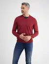 Lerros V-Hals Trui met Kasjmier - Deep Garnet Red
