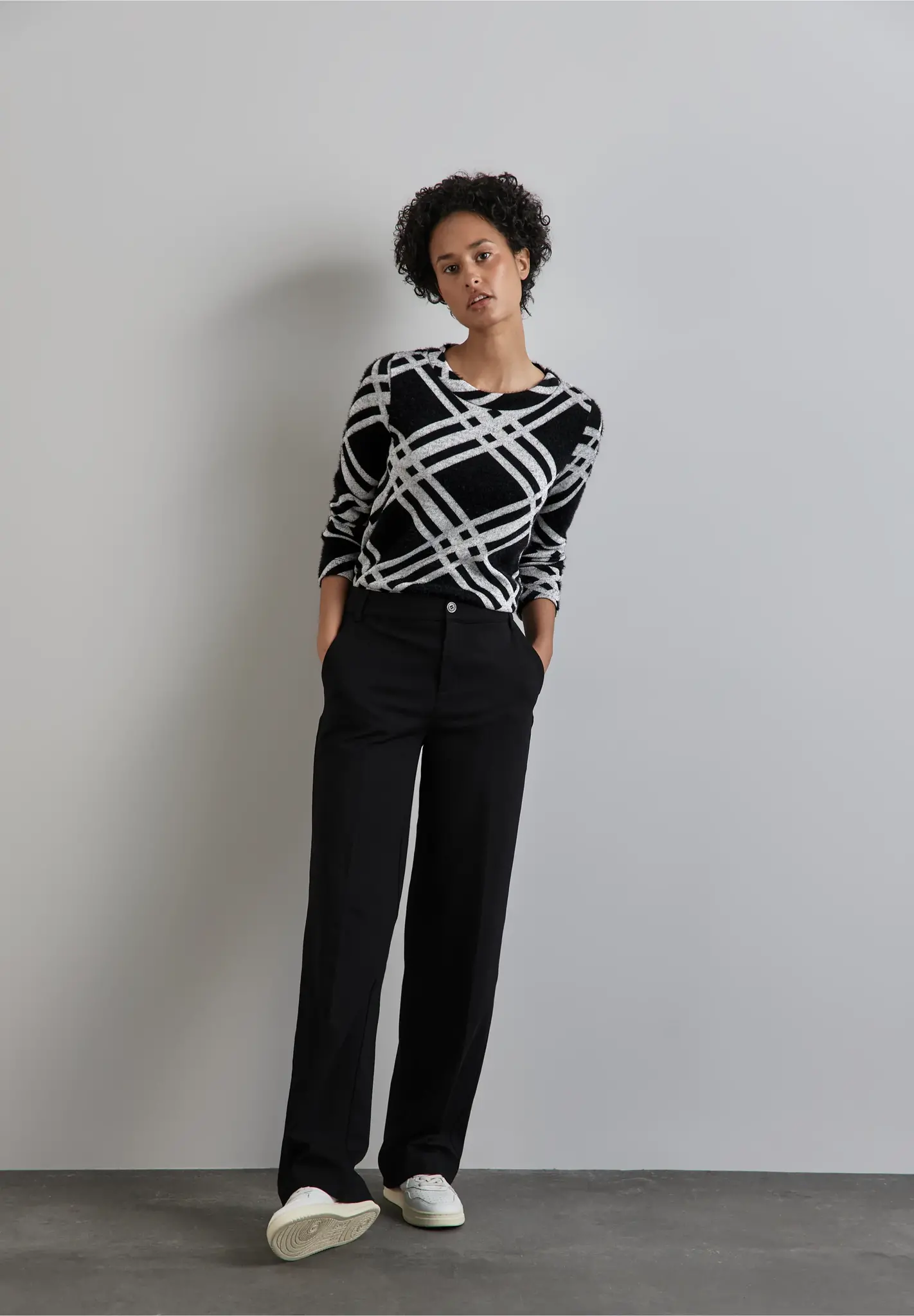 Street One Donzig Shirt Lange Mouw - Black