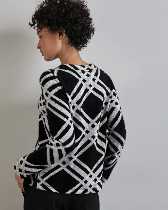 Street One Fluffy Longsleeve - Black