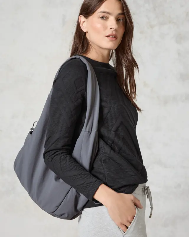 Cecil Shirt met 3D-Structuur - Deep Charcoal Grey