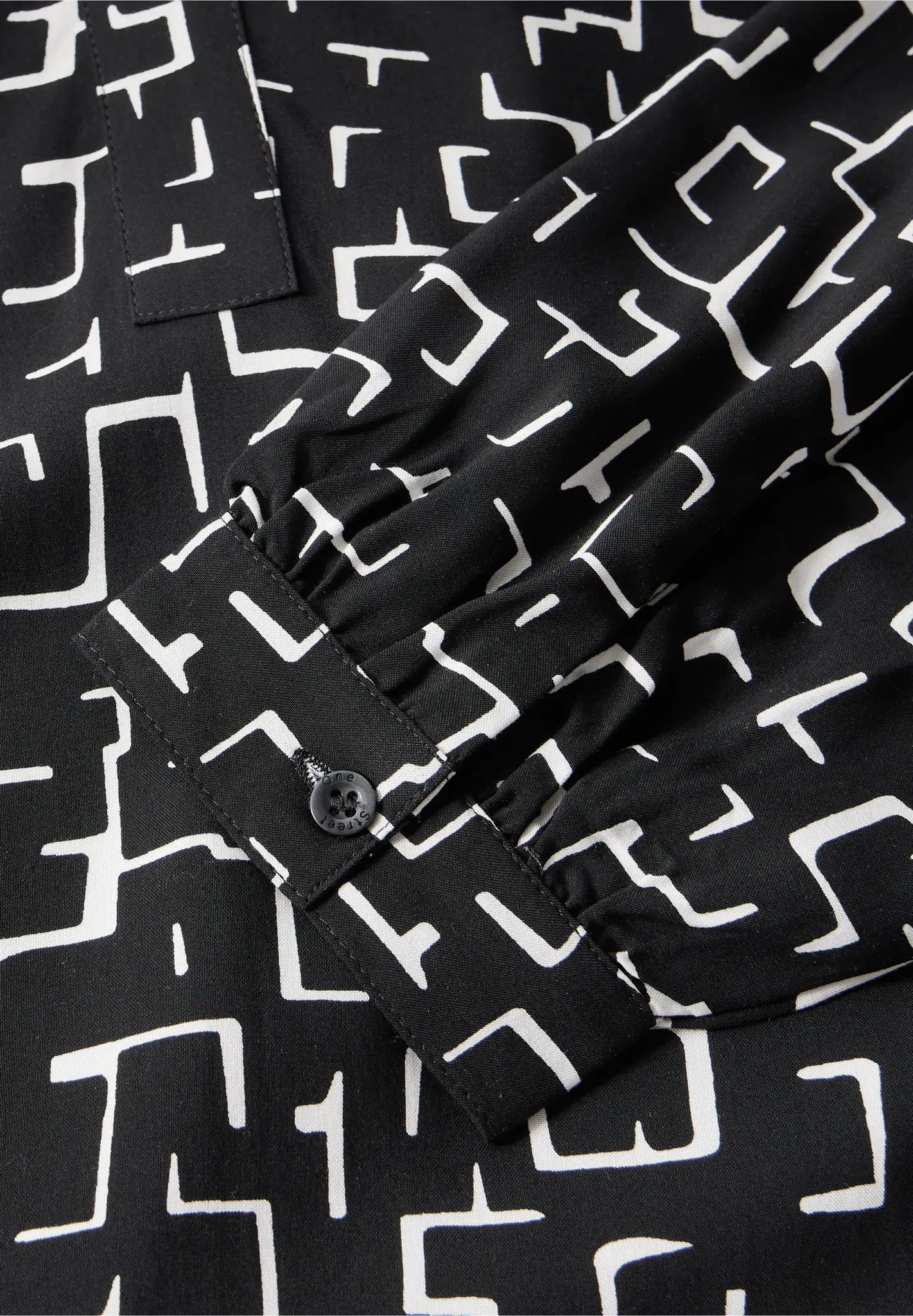 Street One Print Blouse - Black