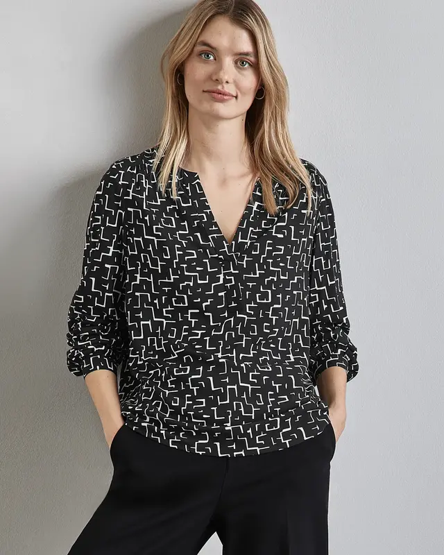 Street One Tuniek met Print - Black