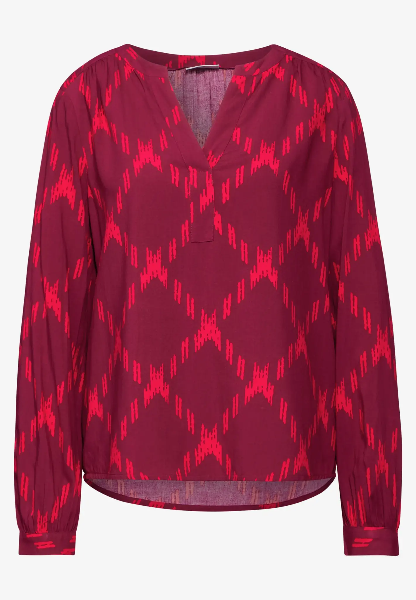 Street One Tuniek met Print - Beet Red
