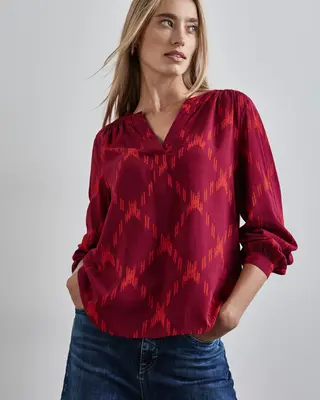 Street One Bedruckte Tunika - Beet Red