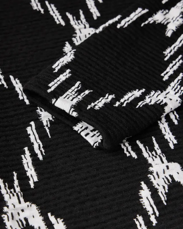 Street One Strukturshirt mit Karomuster - Black