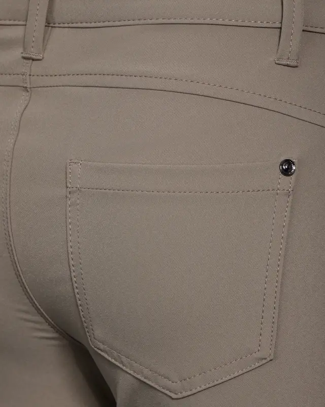 Street One Broek met Ritsdetails York - Ashen Maple Beige