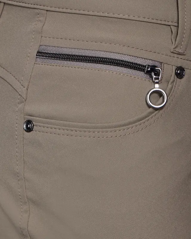 Street One Hose mit Zipper-Details York - Ashen Maple Beige